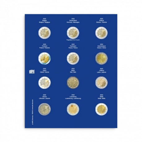 SAFE TOPset album kapslis 2€ müntidele lisaleht - 38