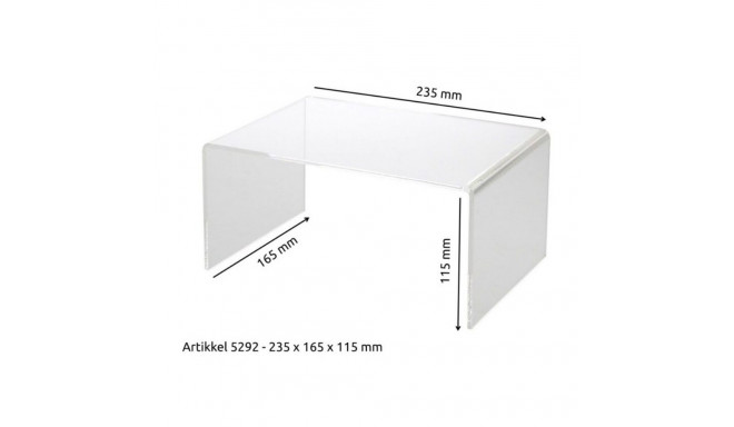 SAFE Plastikust esitlusalus läbipaistev - SUUR