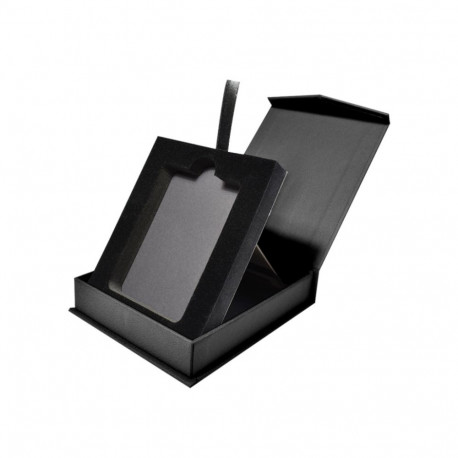 Magnetkaanega esitluskarp sertifitseeritud mündile - must