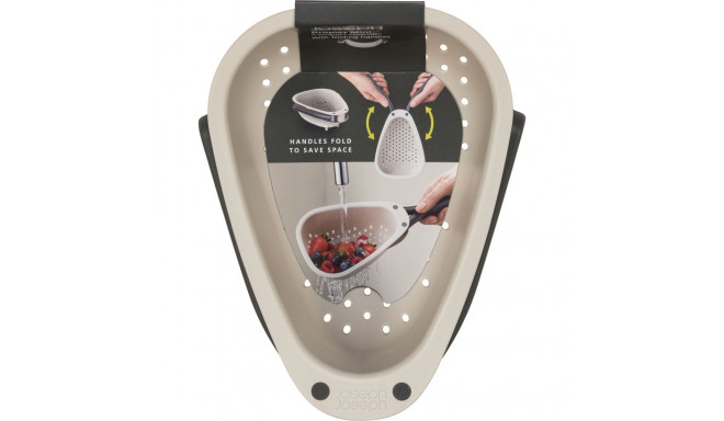 Joseph Joseph Droplet Mini White Colander with Folding Handle