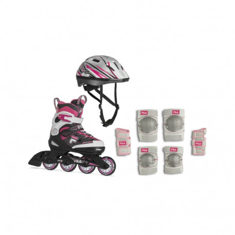 Rulluisukomplekt lastele FILA J-One Combo G 3 Set, Pink/Magenta , S32 (28-32)