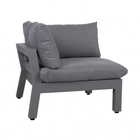 Modular sofa FLUFFY corner section, grey