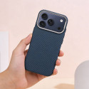 Case KEVLAR compatible with MagSafe for IPHONE 16 blue