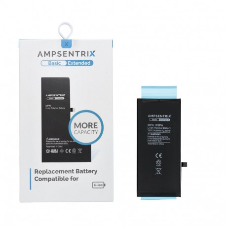 AmpSentrix Basic battery for iPhone 8 Plus (high capacity 3400 mAh)