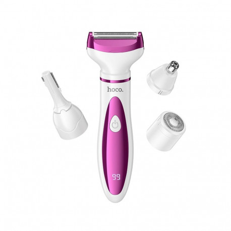 Trimmer and shaver 4in1 Hoco HP80 white and pink