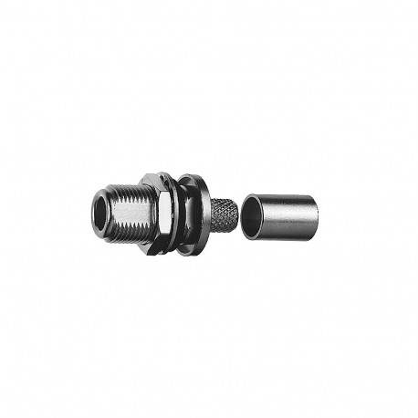 N emane pistik paneelile 50Ω, pigistatav, kaablile RG58/HF195 Telegärtner