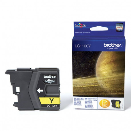 Tinte Brother LC-1100Y Yellow ( 450 Blatt)