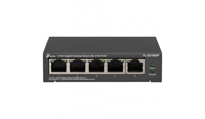 TP-LINK Switch TL-SG1005P 5xGBit (4xPoE / 65W) Unmanaged