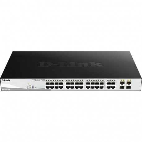 D-Link Switch DGS-1210-28P/E 24xGBit/4xSFP 19" Managed PoE (193W)