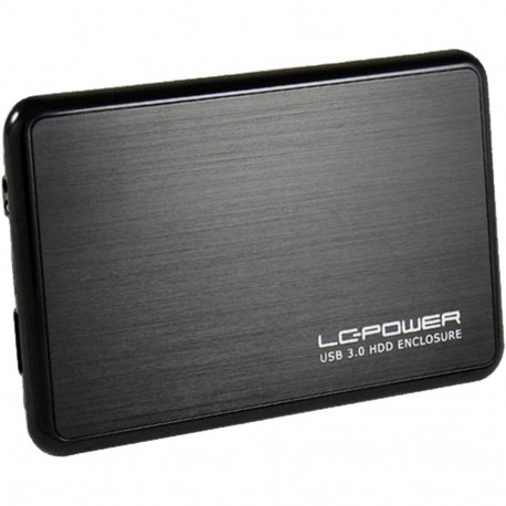 LC-Power 2,5'' SATA HDD-Gehäuse USB-A 3.2 Black LC-25BUB3, USB-A 3.2, bis zu 5 Gb/s