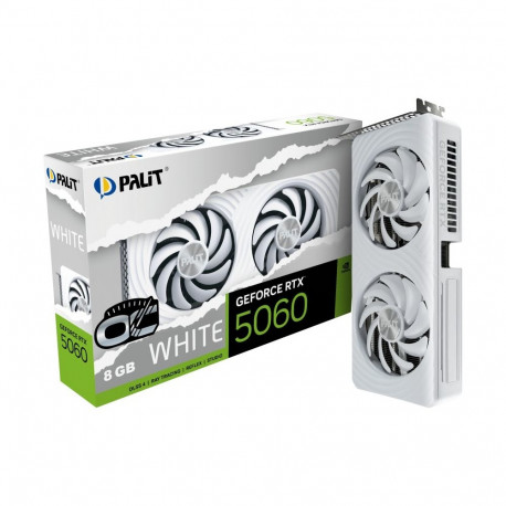 Graphics card GeForce RTX 5060 WHITE OC 8GB GDDR7 128bit 3DP/HDMI