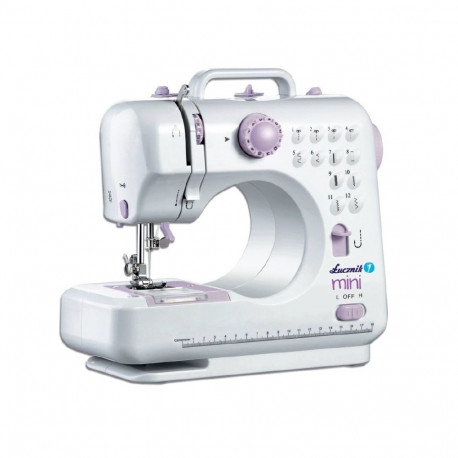 A mini sewing machine is a compact, lightweight, and portable version of a standard