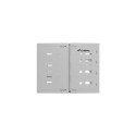 Rack wall mount 19" 8U 497x400/240 gray