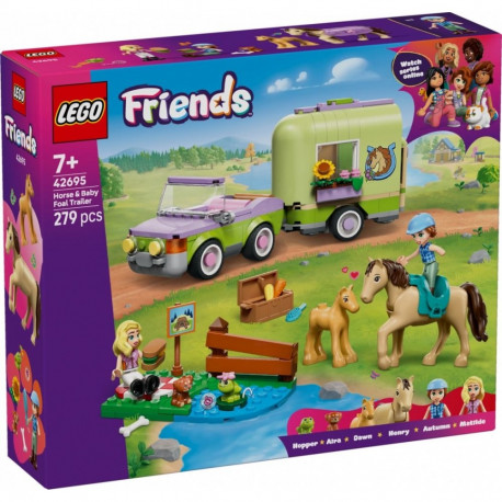 Blocks Friends 42695 Horse and Baby Foal Trailer