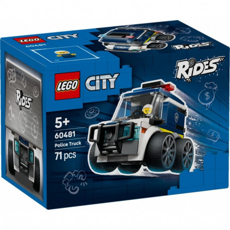 Protect the streets with the Blocks City 60481 Police Truck. This rugged law enforc
