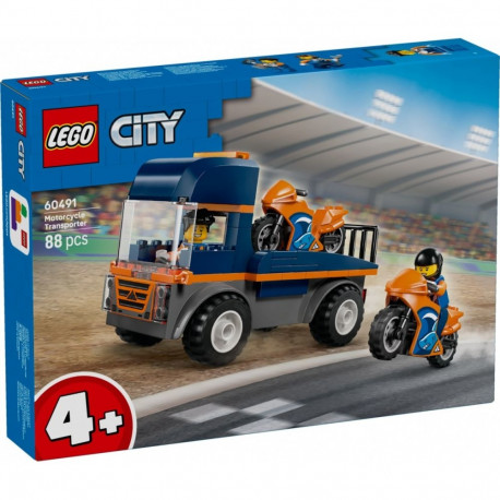 LEGO City 60491 Motorcycle Transporter