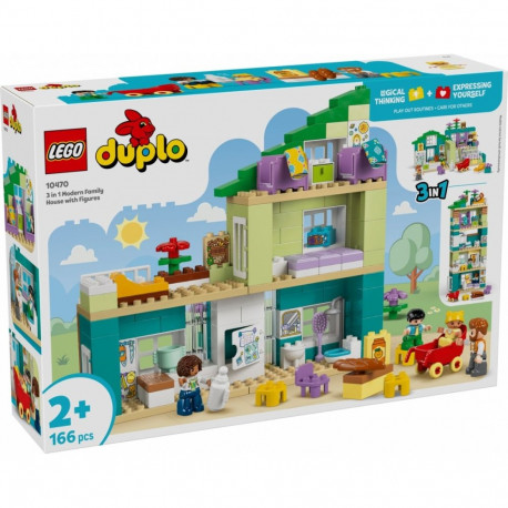 LEGO DUPLO 10470 Modern Family Home 3-in-1 Building Set with Figures