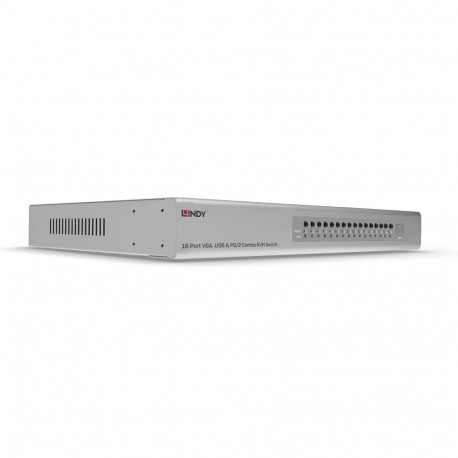 KVM Switch - LINDY 16 Port VGA & USB Combo KVM Switch, 2048x1536@60Hz, Silver