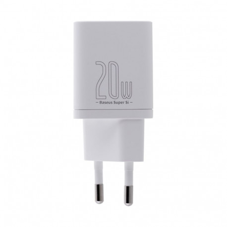 Charger Baseus Super Si 20W USB Type-C Fast Charging White