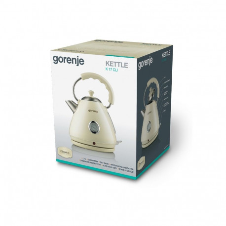 Electric Kettle - Gorenje K17CLI 1.7L 2200W Cordless Beige