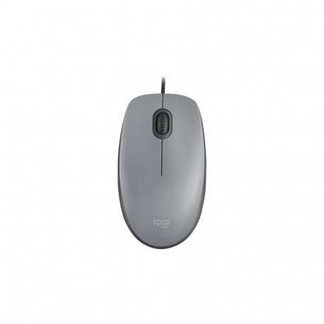 Computer Mouse Logitech M110 Silent USB Ambidextrous Mid Grey
