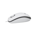 Computer Mouse Logitech M100 Wired USB Ambidextrous White