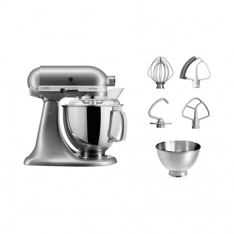 Kitchen Mixer - KitchenAid 4.8L Food Processor Artisan 5KSM175PSECU Contour Silver