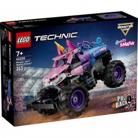 Klocki technic 42220 monster jam sparkle smash z napędem typu pull-back