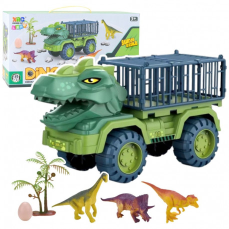 auto transporter veoauto dinosaurused figuurid roheline 3 tk