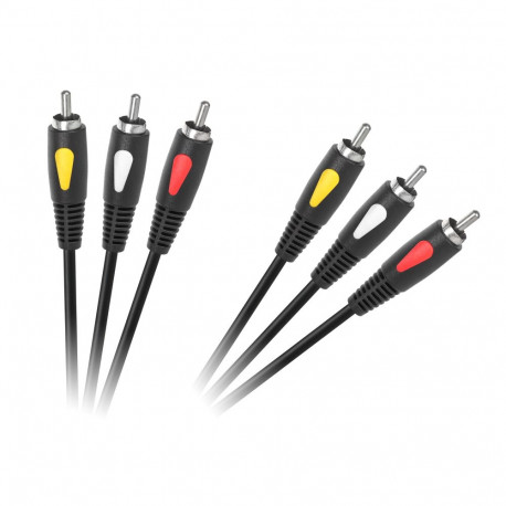 Cabletech kaabel 3RCA-3RCA 1.0m Eco-Line