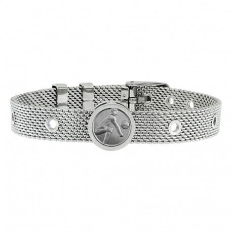 Unisex Bracelet VolleyBall Player Talent Jewels TJA-1-12-03-1-235 Silver