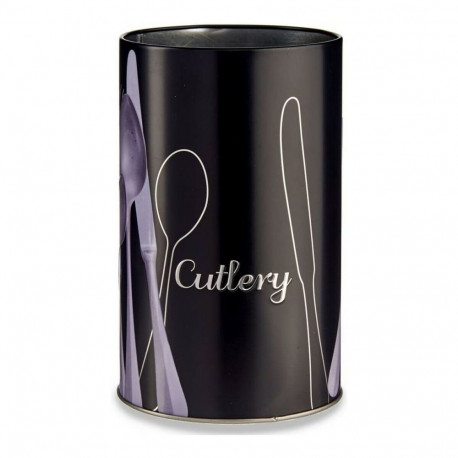 Söögiriistade Nõrutaja Kinvara 92331 Must Hõbedane Metall 1 L