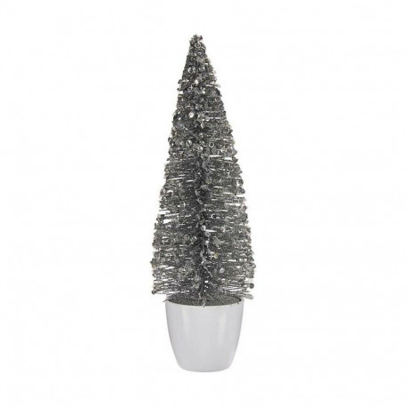 Jõulupuu Krist+ Valge Hõbedane Hõbe Plastmass 10 x 33 x 10 cm