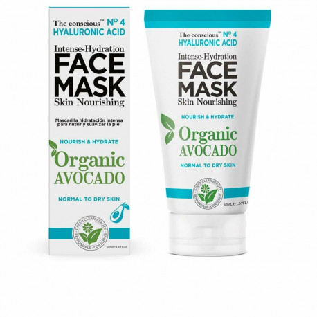 Moisturizing Facial Mask The Conscious Hyaluronic Acid 50 ml Avocado