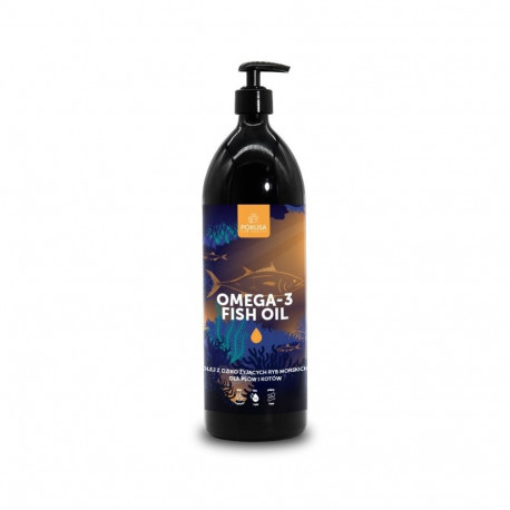POKUSA Omega-3 Fish oil - fish oil for dogs and cats – 1000ml