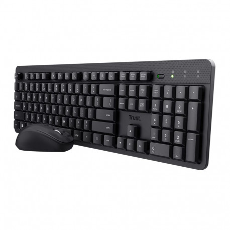 Trust Ody II klaviatuur hiir kaasas universaalne RF juhtmevaba QWERTY US inglise must