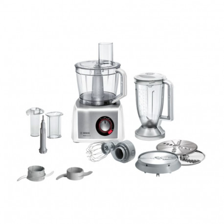 Bosch MC812S814 food processor 1250 W 3.9 L Stainless steel, White