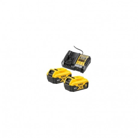 DeWalt DCB1104P2-QW Set charger DCB1104 + 2 batteries DCB184 18 V 5 Ah