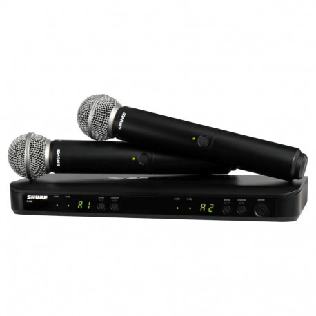 Shure BLX288E/SM58-H8E - wireless system with receiver and two SM58 microphones