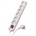 Vivanco extension cord 6 sockets 1.4m with switch (28260) white