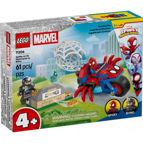 LEGO MARVEL 11206 Spidey mootorrattal vs. Rhino