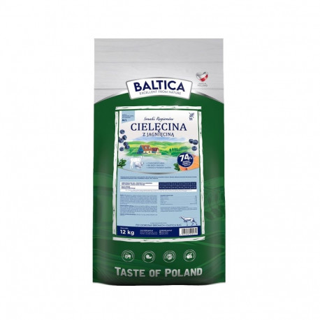 BALTICA Smaki regionów Medium and large breeds Veal with lamb - dry dog food - 12kg