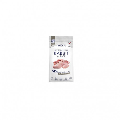 BALTICA Nutraceutic hüpoallergeenne M küülikuga ja riisiga kuiv koeratoit 3kg