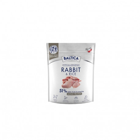 BALTICA Nutraceutic hüpoallergeenne M küülik riisiga kuiv koeratoit 1kg