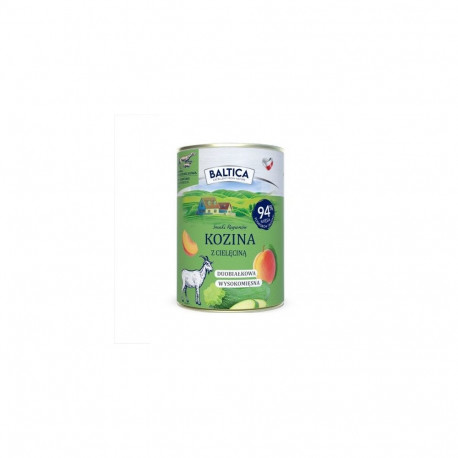 BALTICA Smaki regionów Goat with veal - wet dog food - 400g