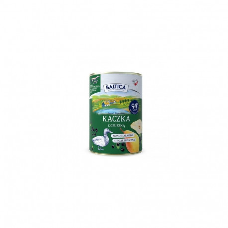 BALTICA Smaki regionów Duck with pear - wet dog food - 400g