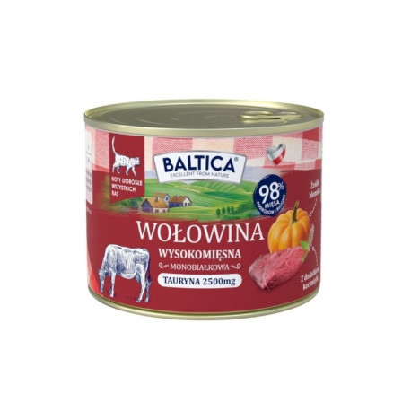 BALTICA Smaki regionów Beef with liver - wet cat food - 185g