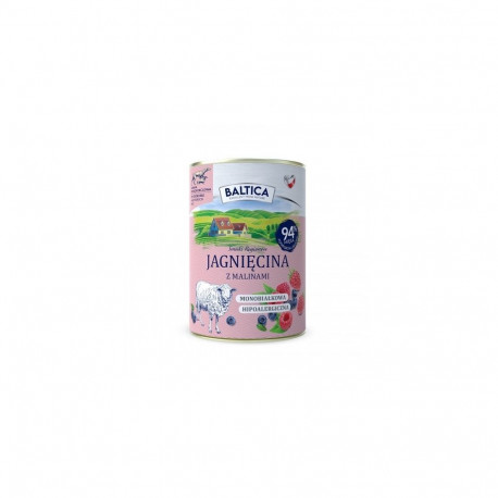 BALTICA Smaki regionów Lamb with raspberries - wet dog food - 400g