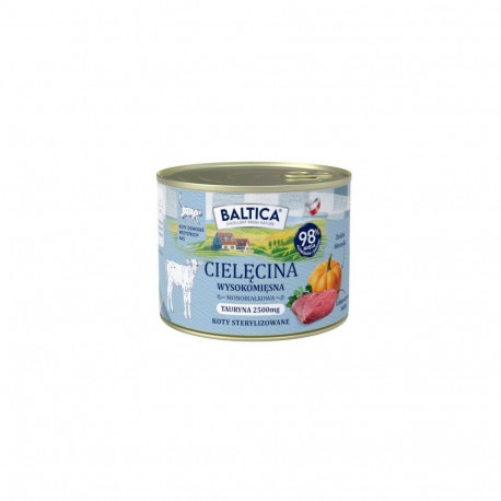 BALTICA Smaki regionów Veal - wet cat food - 185g