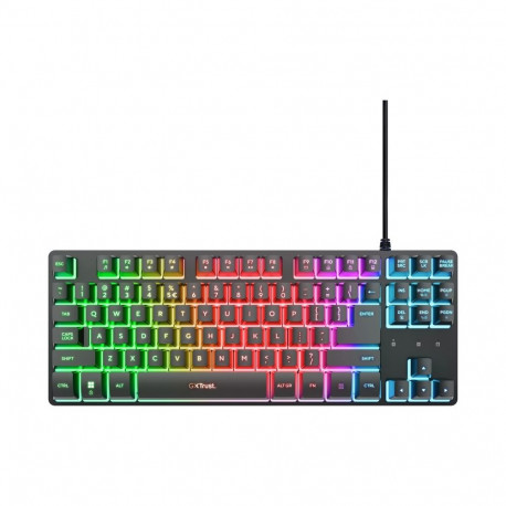 Trust GXT 833 Thado TKL klaviatuur gaming USB QWERTY US inglise must